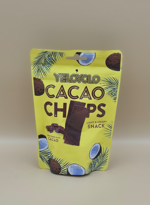 YELOYOLO 옐로욜로 카카오 스낵 25g (카카오 칩) / 필리핀, 1개