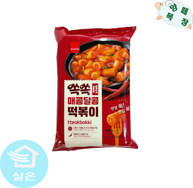 [삼립] 매콤달콤 떡볶이 345g, 10개