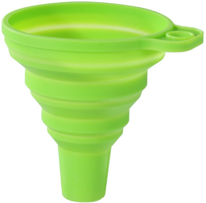 실리콘 소분 깔때기 접이식 깔때 대형 소형 가정 주방용품 실리콘깔때기, 2개, 그린