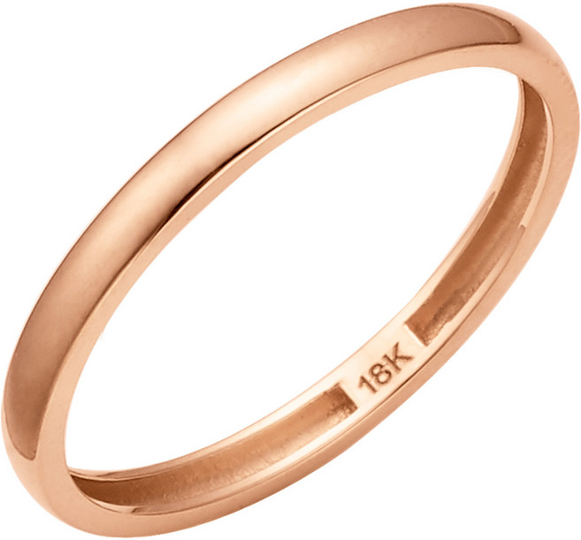 펠리체골드 18K 소프트 포인트 반지 (+선물포장) 여성 기념일 데일리 커플링 여자친구 모던 레이어드 심플 쉐입 골드 금 커플반지 내추럴화이트 무도금