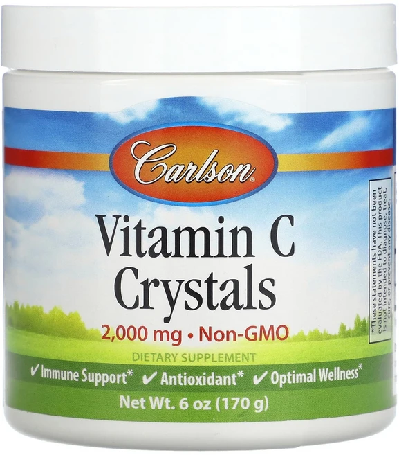 칼슨 비타민 C 크리스털 2000 mg 170g, 6개 - 쿠팡