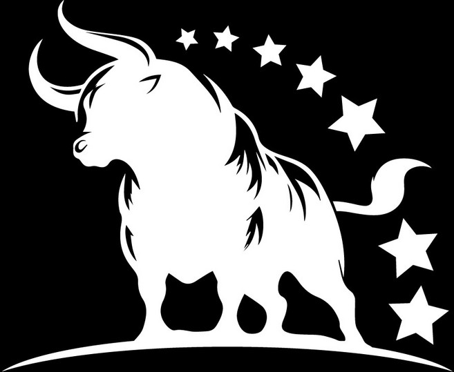 자동차 거대한 황소 대형 데칼 차량용 튜닝 화물차 스티커, 1번, 1개, 흰색