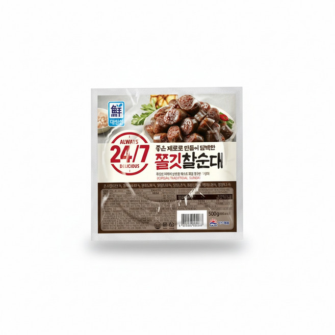 (대림냉장)대림선 국물떡볶이 373gx2개+쫄깃찰순대500g, 2개, 373g