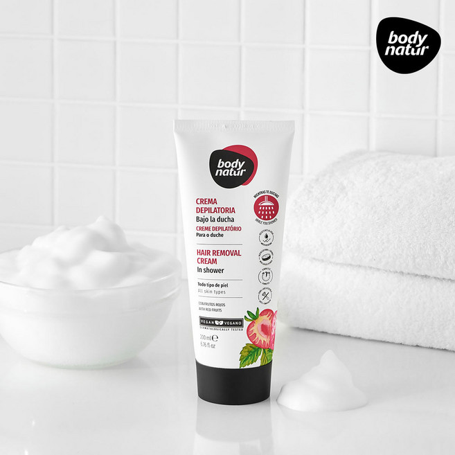 [바디네이처] 제모크림 인샤워 레드프루츠 200ml, 1개