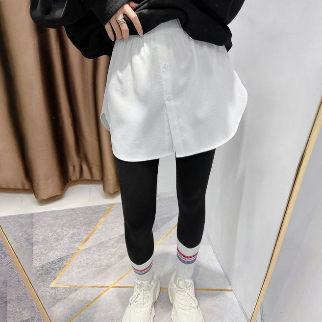 假兩件內搭裙 裝飾半身裙 防走光打底裙