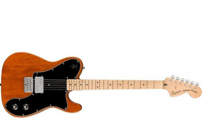 Fender Paranormal 에스콰이어 디럭스 메이플 핑거보드 블랙 픽가드 모카, Fender Paranormal 에스콰이어 디럭스, 메