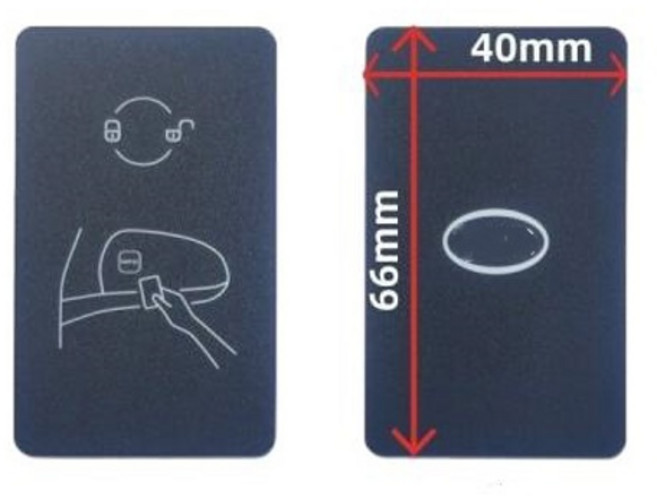 자동차 스마트 NFC 카드 원격 키 BYD 도장 Dolphin Tang DM Han EV Song PRO Qin PLUS DMI -, 1)1pcs small 사이즈