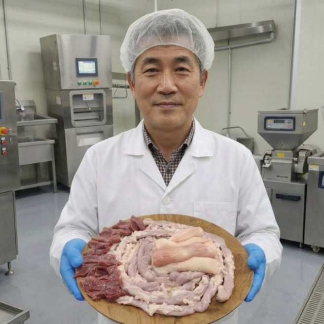 먹사부 국내산 한우 손질 생 소곱창 대창 염통 구이용 모듬세트 1kg, 1000g, 1개, 곱창모듬세트