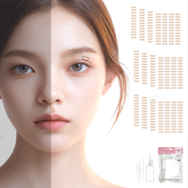 이숍 티안나는 누드 쌍꺼풀테이프 720P 대용량, 1세트, 본품+핀셋+집게+분무기