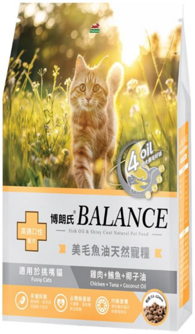 Balance博朗氏 挑嘴貓高適口性配方貓飼料, 7kg, 1包, 雞肉＋鮪魚＋鱈魚