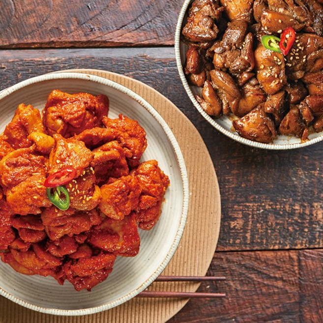 순살 닭다리살 닭갈비 200g + 찜닭 200g, 단품