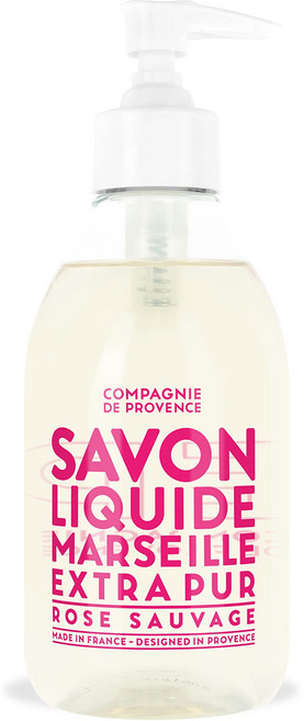 컴파니 드 프로방스 사봉 드 마르세유 엑스트라 퓨어 리퀴드 Compagnie de Provence Savon de Marseille Extra Pure Liquid Soap -, 10 Fl Oz (1팩), 와일드 로즈, 1개