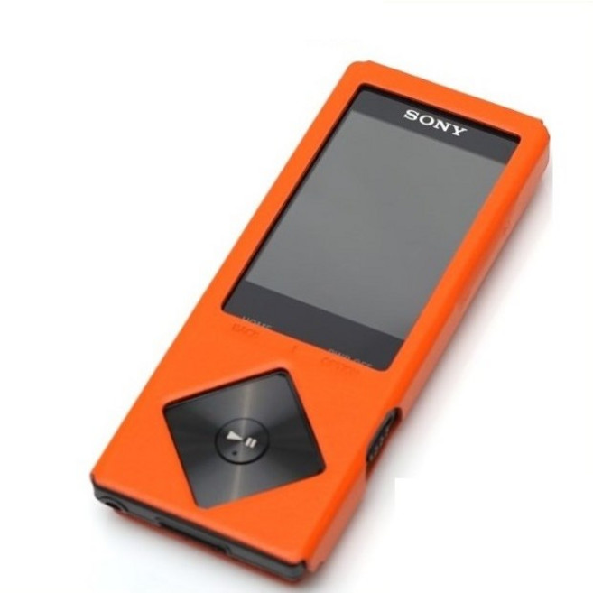 디그니스 소니 NW-A27 NW-A25 NWZ-A17 NWZ-A15 NWZ-A10 가죽케이스, 오렌지, 1개