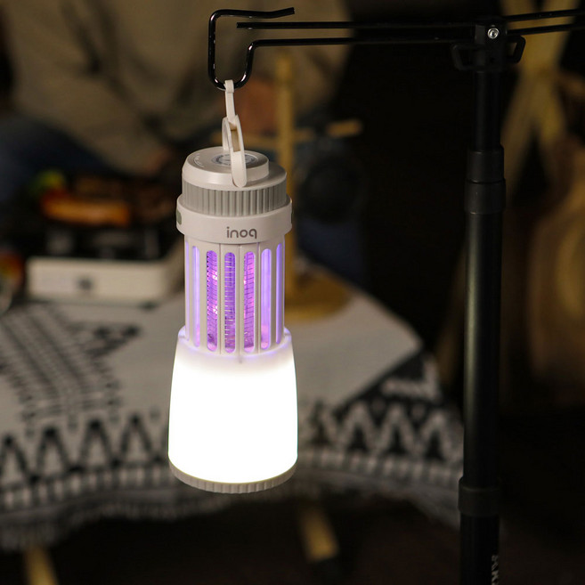 Inoq 간편접이식 USB충전 손전등 랜턴겸용 UV LED램프 해충퇴치기포충기 캠핑랜턴 캠핑해충퇴치기, Inoq 2in1 해충퇴치기