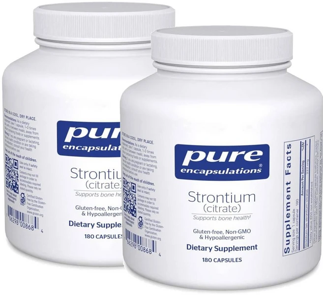 퓨어인캡슐레이션 스트론튬 (구연산염) 캡슐 Pure Encapsulations Strontium (Citrate), 2개, 180정 - 쿠팡