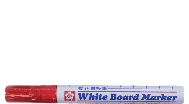 櫻花牌 白板筆 XLWBK 日本製, 紅色, 1個裝
