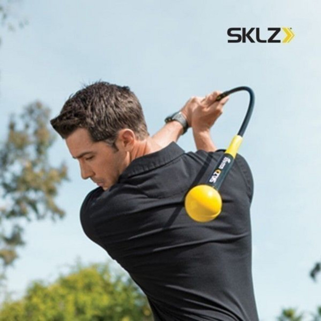 스킬즈 골드 플렉스 스윙연습기 골프 자세 교정기 트레이닝, 골드 플렉스 40인치, 1개