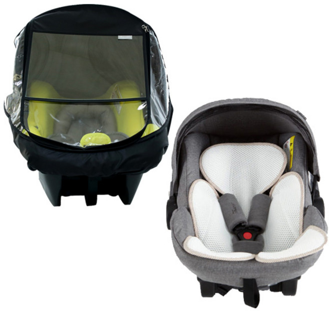 인펀트 신생아 바구니 카시트 방풍 모기장 쿨시트 커버 (리안/싸이벡스/뉴나/맥시코시/페도라), 03.하삐 인펀트 바구니 카시트 에어매쉬 3D 쿨시트, 1개