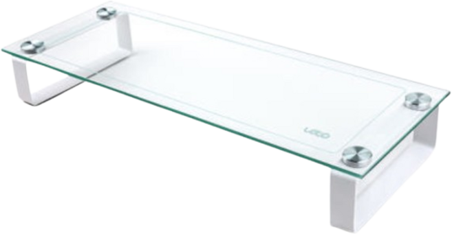 레토 모니터 받침대 LMS-G01, 강화유리색, 1개