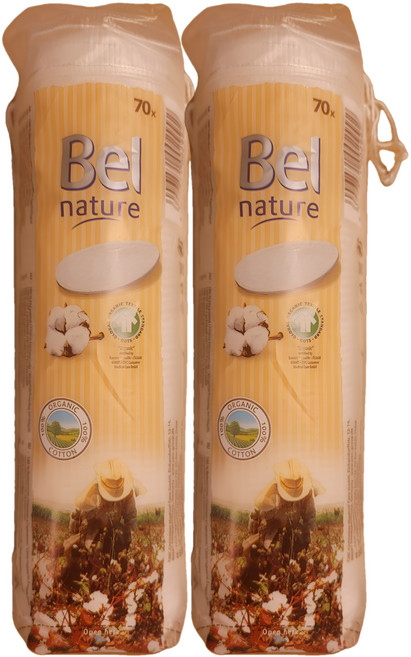 벨네이처 유기농 화장솜, 70매입, 2개