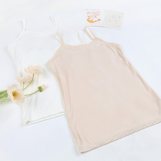 R0230 여주니어 모달 노와이어 브라 끈런닝 끈나시