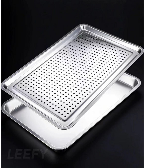 대형 304 스테인리스 사각 트레이 업소용 특대 베이킹 쟁반, 상세참조 × 304 스틸 60 x 40 x 2cm ×, 1개