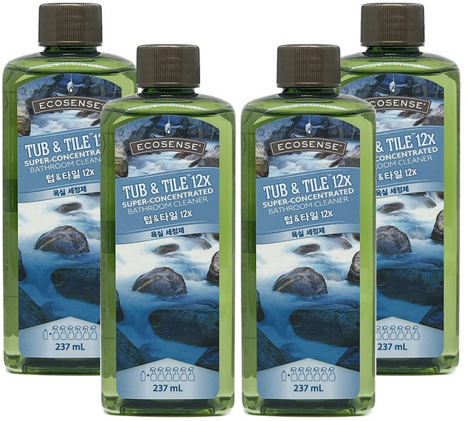 멜라루카 고농축 욕실세정제 텁앤타일12X, 4개, 237ml