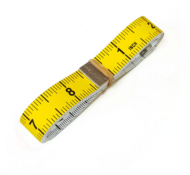 헥스더마스 독일제 칼라띠줄자 노랑띠줄자 양면줄자 양장줄자 목걸이줄자 (센치 인치 표시), 1개