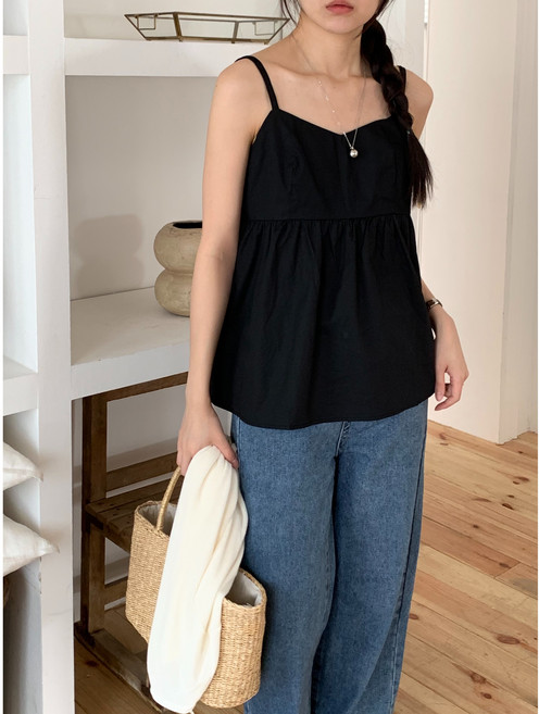 여행룩#L사이즈추가 여성 캐주얼 나시 블라우스