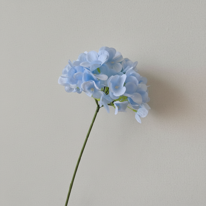 인조 조화 수국 1송이, 스카이블루, 1개