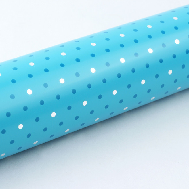 노크원 잔땡땡이 비닐 증착롤 포장지, 하늘, 1개