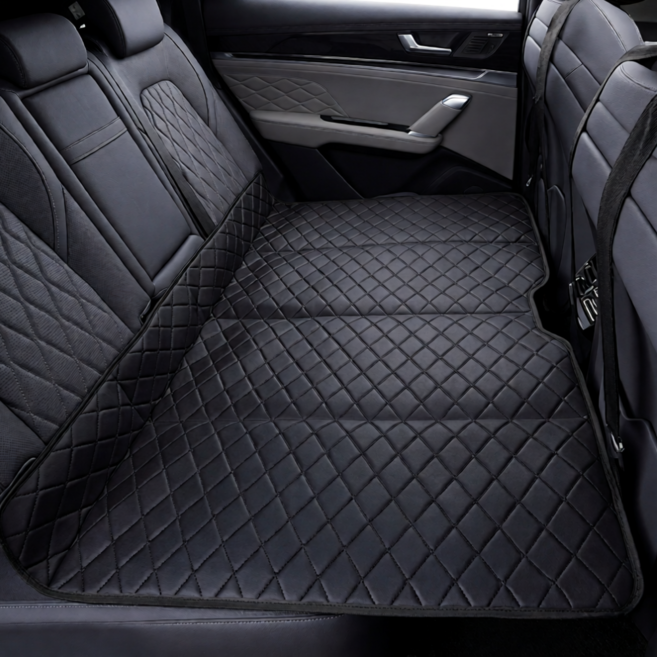 스노우캘리 차량용 뒷자석 확장 접이식 평탄화 차박매트 보드, 올블랙