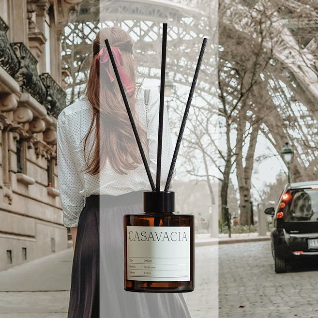 카사바시아 달달한 시원한 디퓨저 방향제, 1개, 125ml, 724