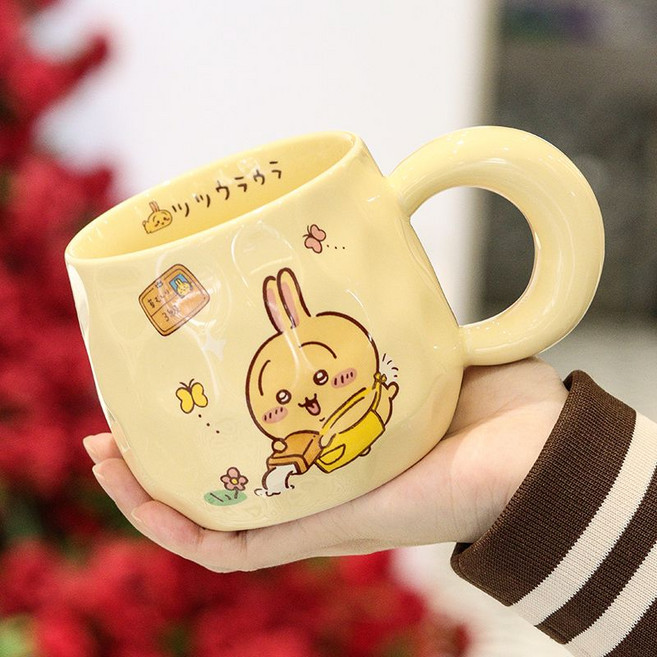 치이카와 우사키 물컵 생일 선물 귀여운 선물 1캐, 418ml 컵-1, 제초증 3급, 1개