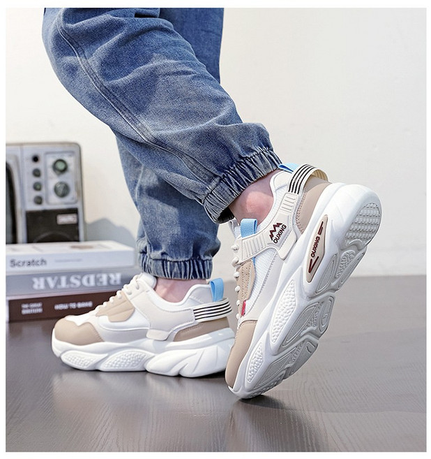 ANYOU 키높이 남성 운동화 발편한 어글리슈즈 남자 런닝화 가벼운 쿠션 패션 스니커즈