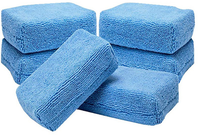 극세사 블럭 스펀지 SF ULTRA 스크레치 없이 왁싱, 1개, 블루