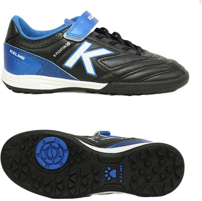 켈미 아동 축구화 주니어 풋살화 트레이닝화 운동화 드리블 경량 월드컵 멀티그라운드 미끄럼 방지 신발 검정