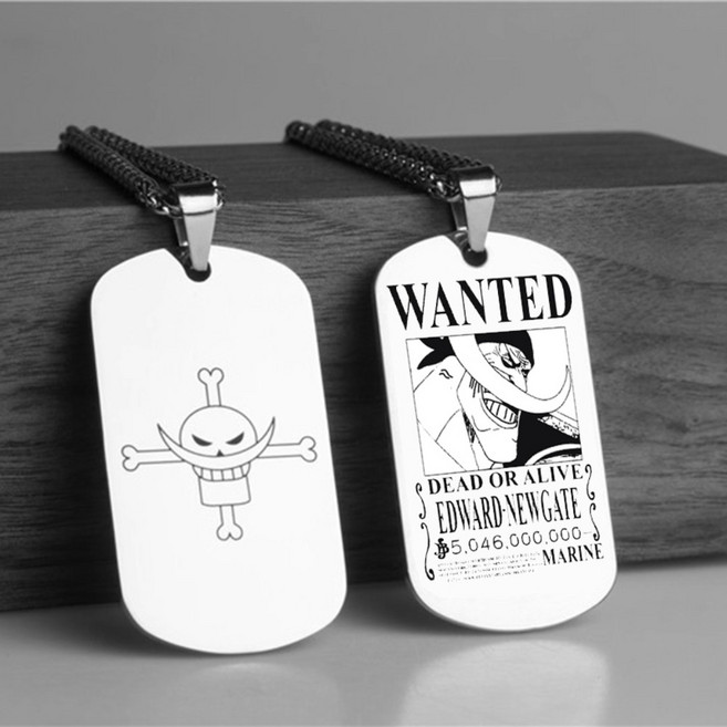 원피스 목걸이 수배 루피 애니메이션 굿즈 항해왕 흰수염 조로 나미 상디 써니호 선물 목걸이 사계절 패션