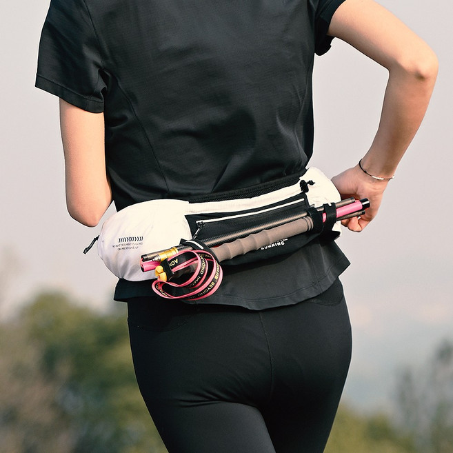 오니지 플립벨트 트레킹 힙색 등산 조깅 허리벨트 보조가방 엘리트 H38, 화이트, FREE