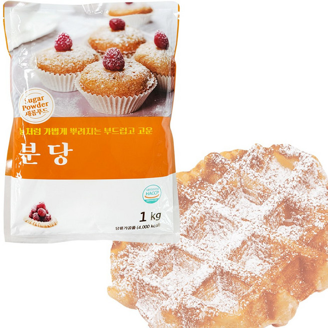 달디단마켓 새롬푸드 분당 1kg 설탕 아이싱 슈가파우더, 1개