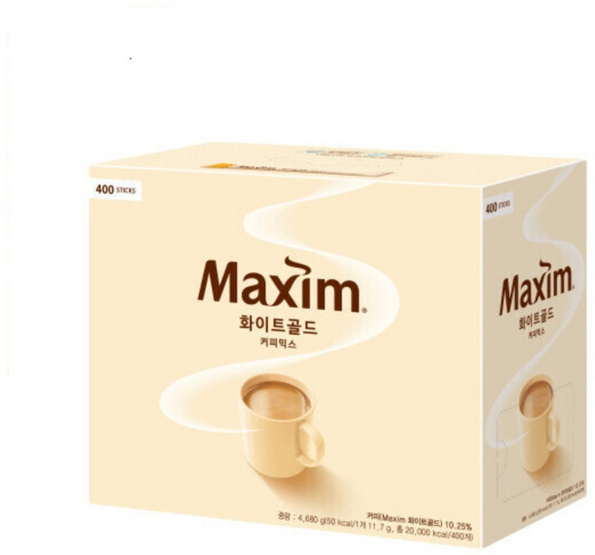 맥심화이트골드 커피믹스, 11.7g, 1개입, 400개