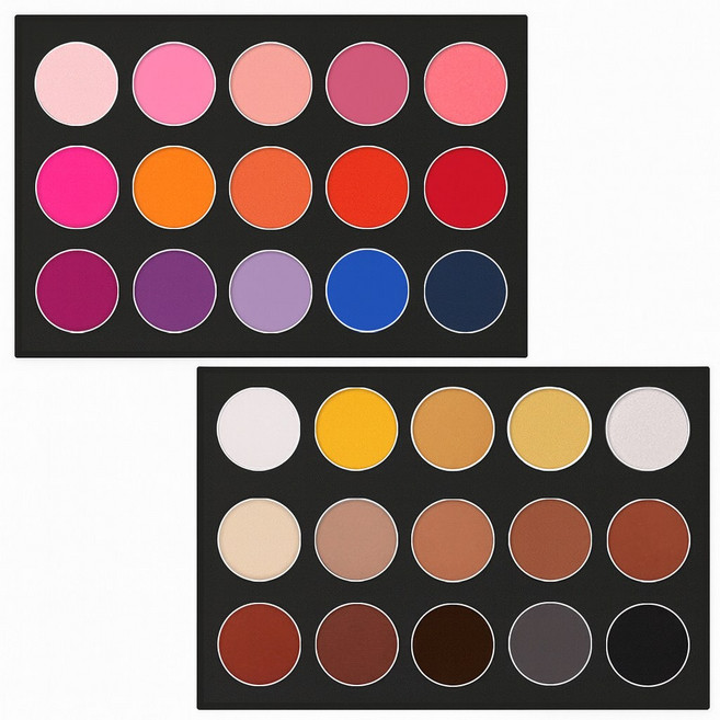 15색 아이섀도우 팔레트 메이크업국가자격증, 1번 세트, 1개