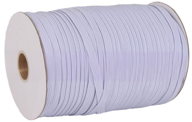 마루아토 납작 탄력 고무줄 밴드 기저귀 수선 10mm 115m, 1개, 화이트