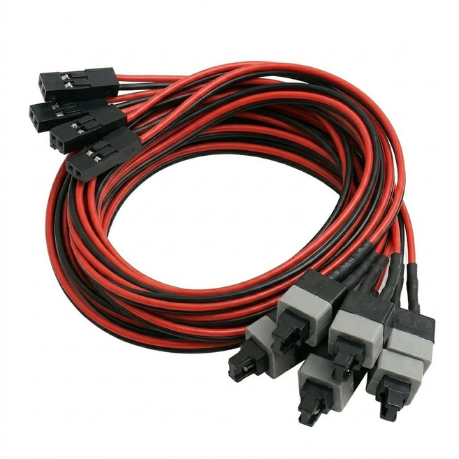 티놀지 PC 전원 리셋 파워 스위치 케이블, 50cm, 5개