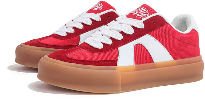 jifffly덕훈화 가을 겨울 키높이 빈티지 학생 스니커즈 코디 통근 유니