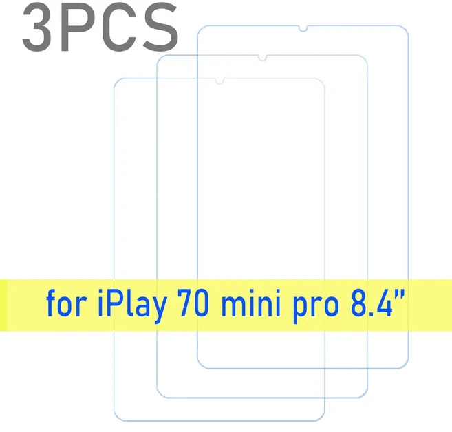 Alldobube iplay 70 max pro 13'' 2026 미니 소형 호환 강화 유리 스크린 보호 필름 3개, 05 70 Mini 호환 pro 8.4