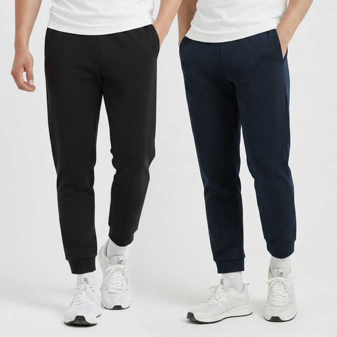 1+1 모션 남자 일자 스판 밴딩 바지 카고 조거 팬츠 슬랙스 빅사이즈 트레이닝 작업복