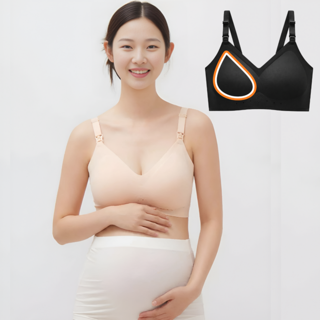 패드고정형 심리스 수유브라 편한 임산부 속옷