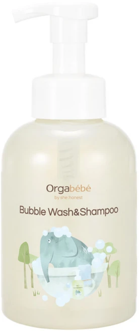 오가베베 버블 아기바디워시 앤 샴푸, 1개, 500ml - 쿠팡