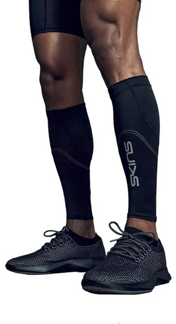 스킨즈 SKINS 종아리 컴프레션 웨어 착압 카프 타이츠 SERIES-3 유니섹스 MX 카프 슬리브 18301370 블랙 XS, 1개, 상세페이지 참조 - 쿠팡